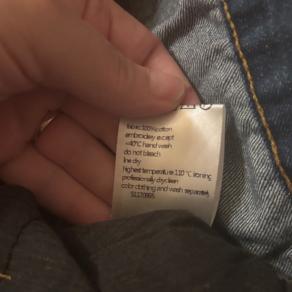 Liebo Vibrant Dragon Embroidered Denim Jeans, Accents at Knees Size 30 - Picture 6 of 9